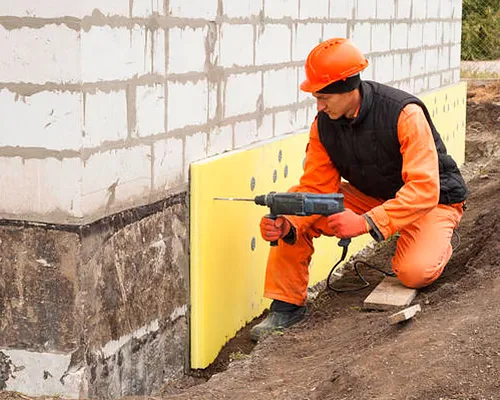 Утепление фундамента